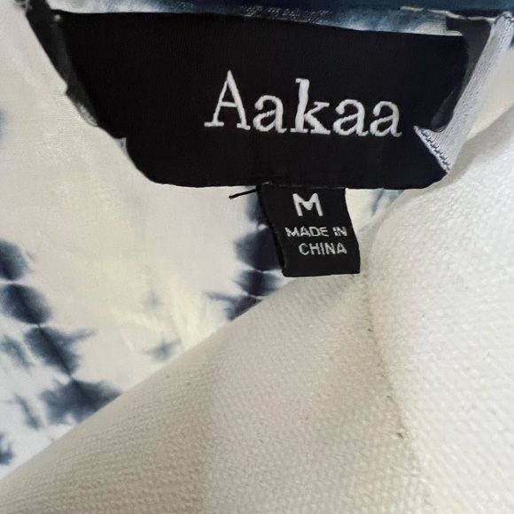 Aakaa Blue and White Tie-Dye Maxi Dress - Picture 10 of 10